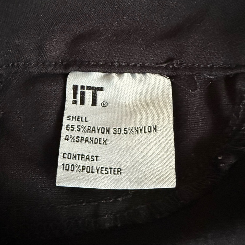 !it jeans | Mid Rise Stretch Leggings with Faux Leather Side Stripe | Sz 28 - Picture 7 of 10